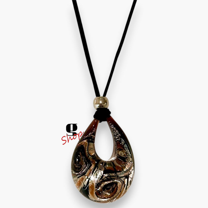 Venezia Drop Necklace – Murano Glass Pendant