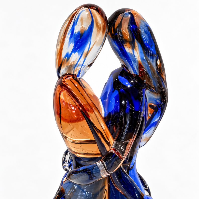 B&A LOVERS – Authentic Murano Glass Sculpture by Maestro Badioli