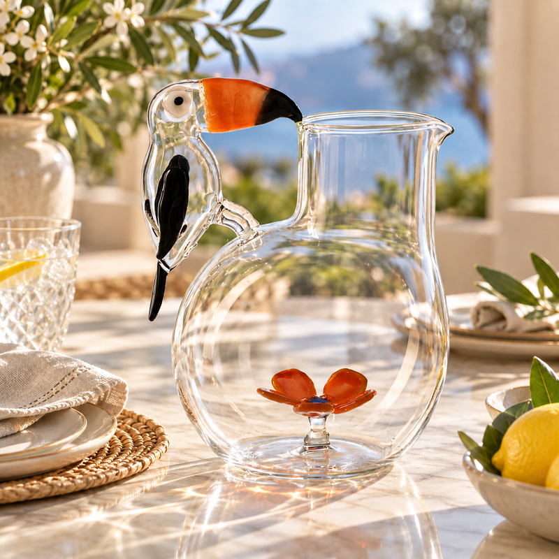 Massimo Lunardon Jar Water/wine -  Toucan
