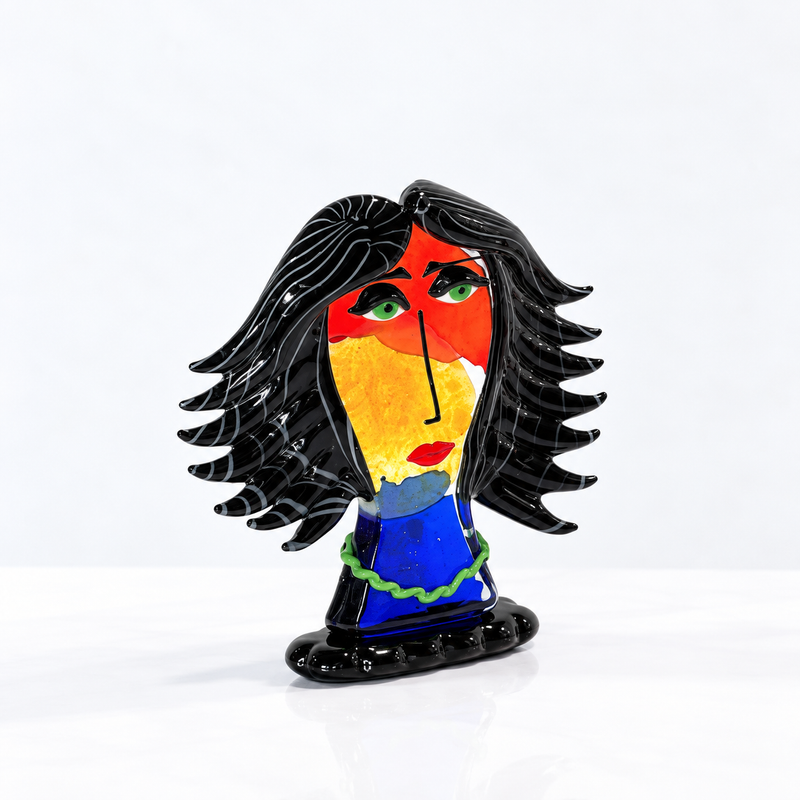 NINA – Murano Glass Picasso Head by Maestro Badioli