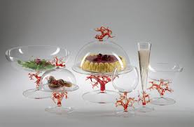 Small Coral Bowl – Massimo Lunardon – Hand-Blown Borosilicate Centerpiece