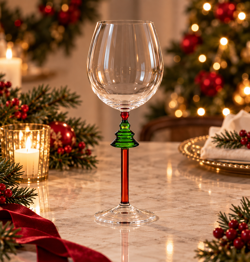 WOODLAND TALES – CHRISTMAS TREE GOBLETS | SET OF 6