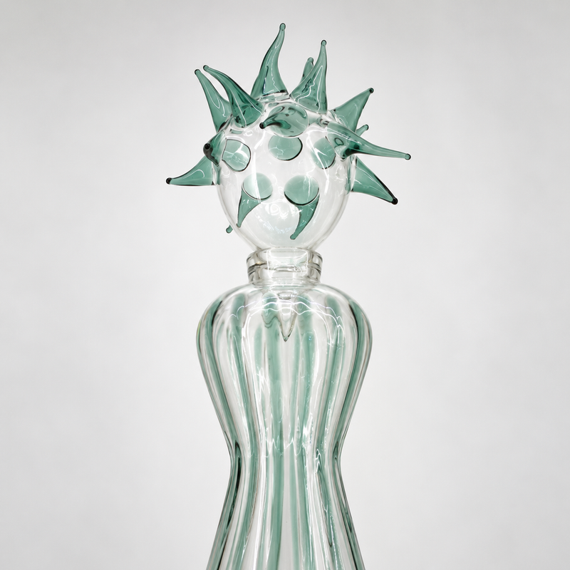 SEA PUNK – Glass Bottle Sculpture by Massimo Lunardon