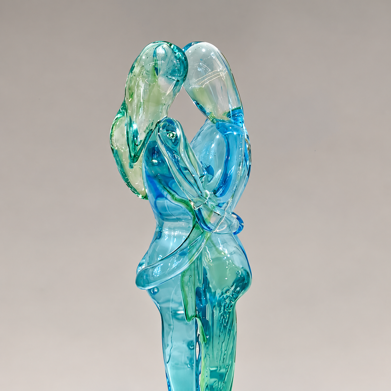 A&L LOVERS – Authentic Murano Glass Sculpture by Maestro Badioli
