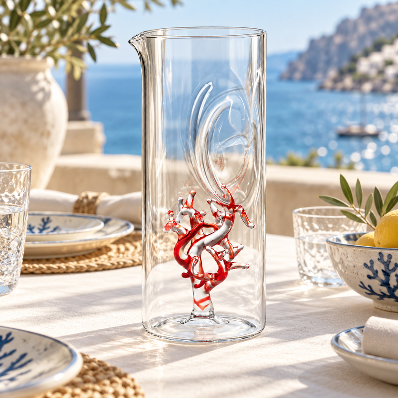 Massimo Lunardon Water Pitcher – Coral