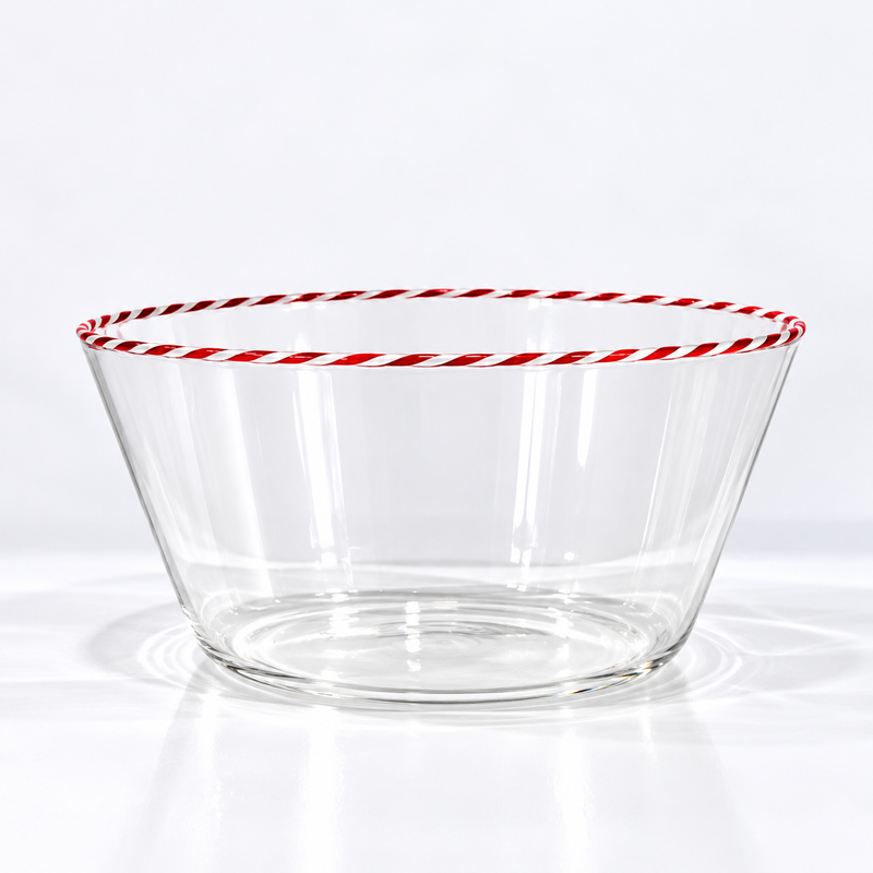 CANDY CANE – Borosilicate Glass Bowl