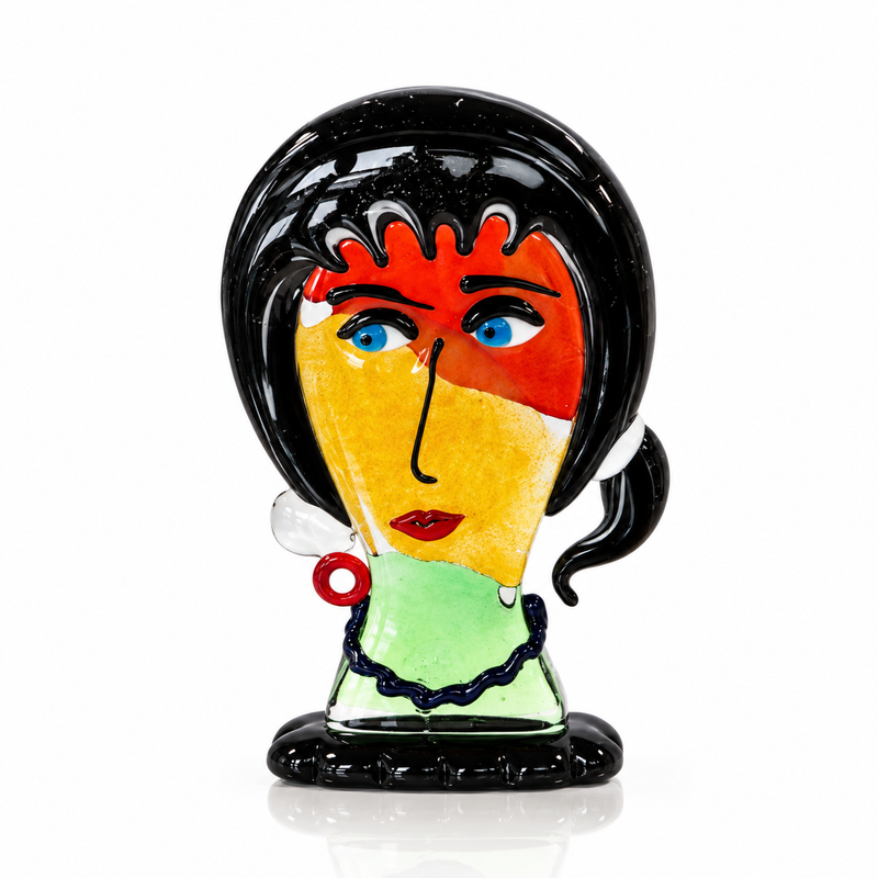 SOFIA – Murano Glass Picasso Head by Maestro Badioli