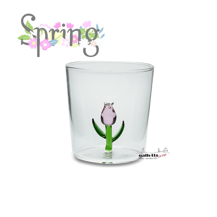 Set of 6 flower garden tumbler