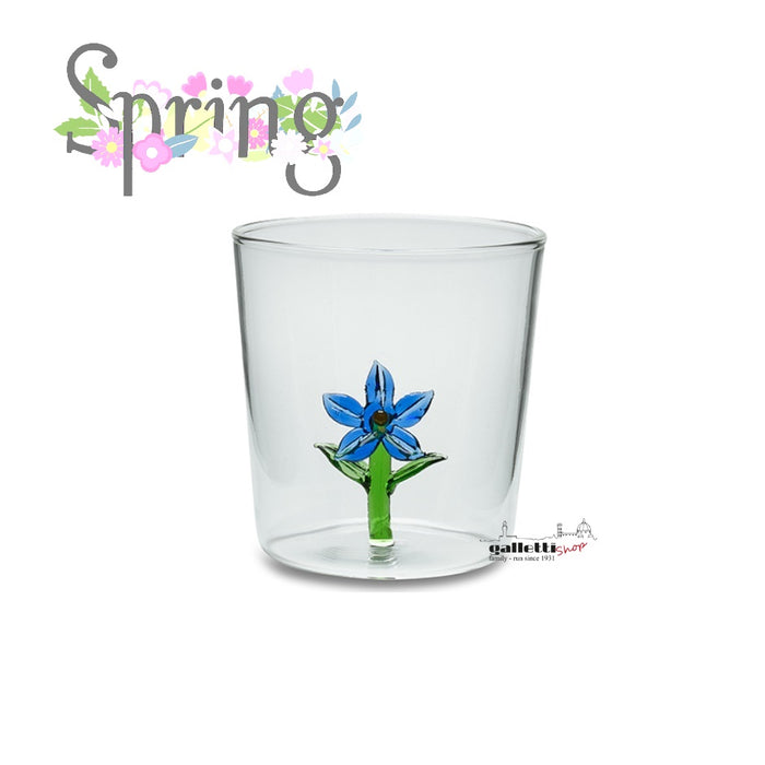 Set of 6 flower garden tumbler