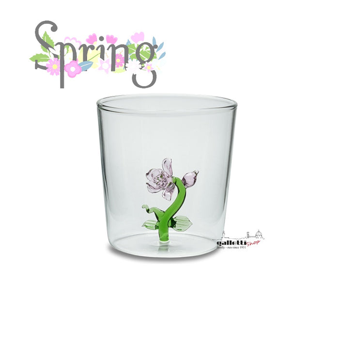 Set of 6 flower garden tumbler