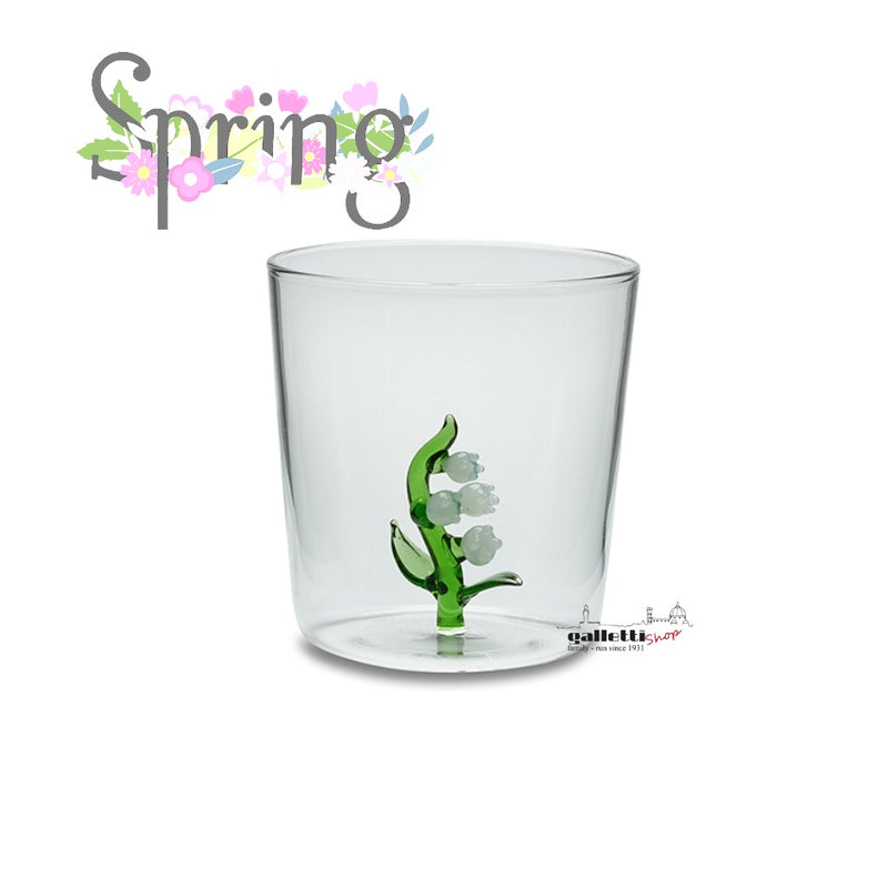 Set of 6 flower garden tumbler