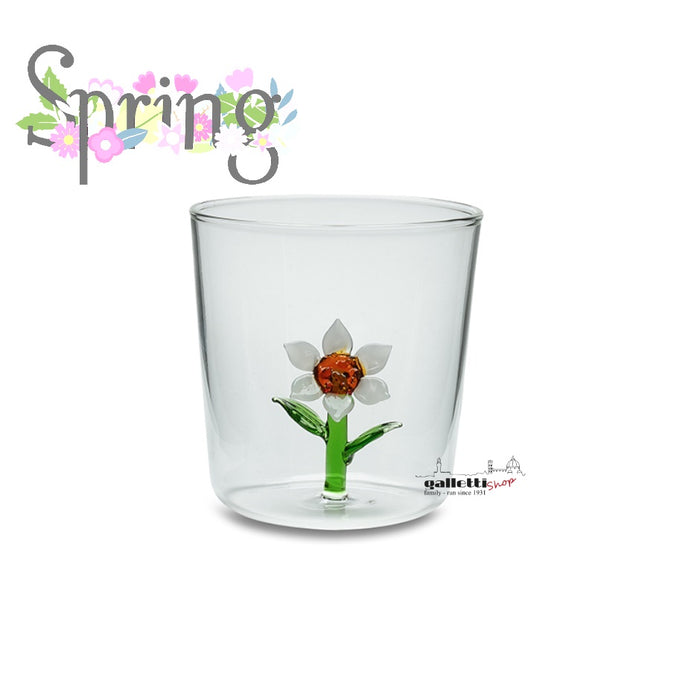 Set of 6 flower garden tumbler