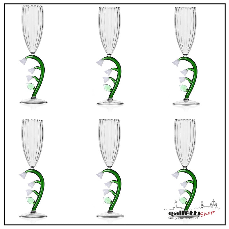 Lilly Prosecco Goblets – Set of 6 | Ichendorf Milano