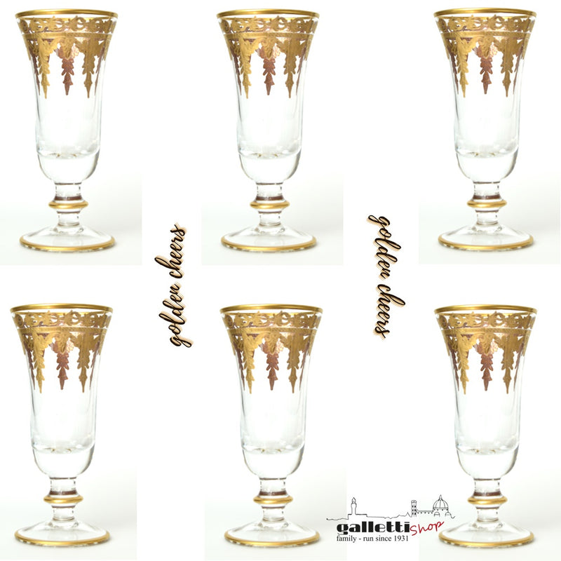 24-Karat Gold Crystal Flute Matte