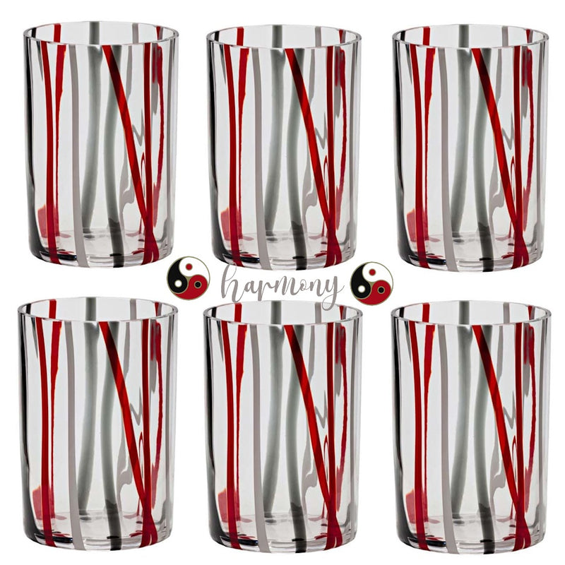 Harmony Glass Tumbler Set - 6 Pieces