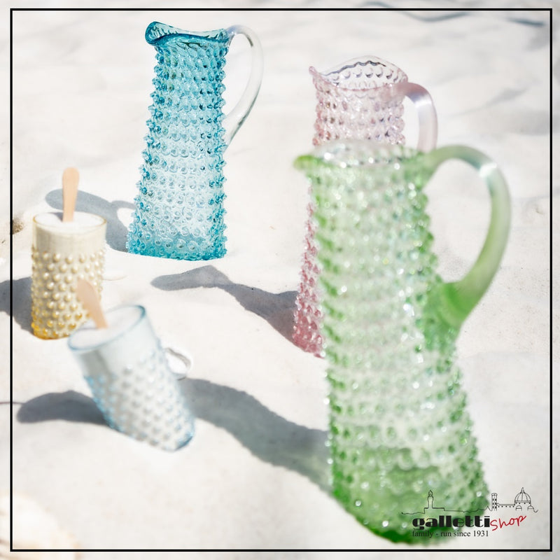 LightGreen Bohemian Glass Jug