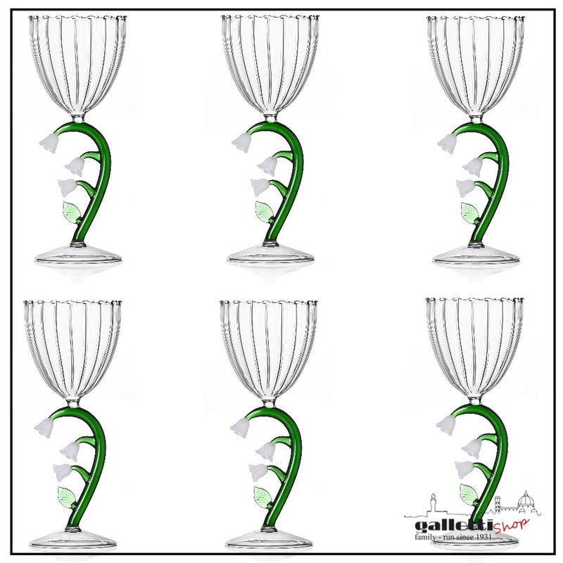 Lilly Wine Goblets – Set of 6 | Ichendorf Milano