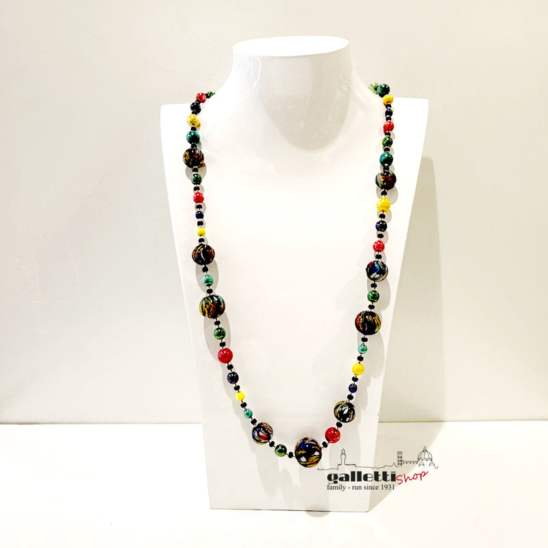 Murano glass “Coriandoli Veneziani” Long Necklace