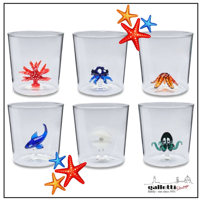 Set of 6 Ocean tumblers