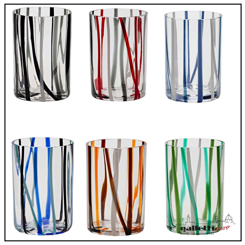 Spring Glass Tumbler Set - 6 Pieces