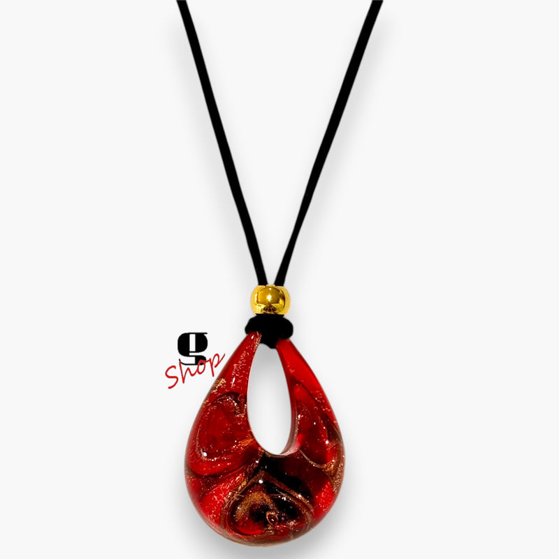 Venezia Drop Necklace – Murano Glass Pendant
