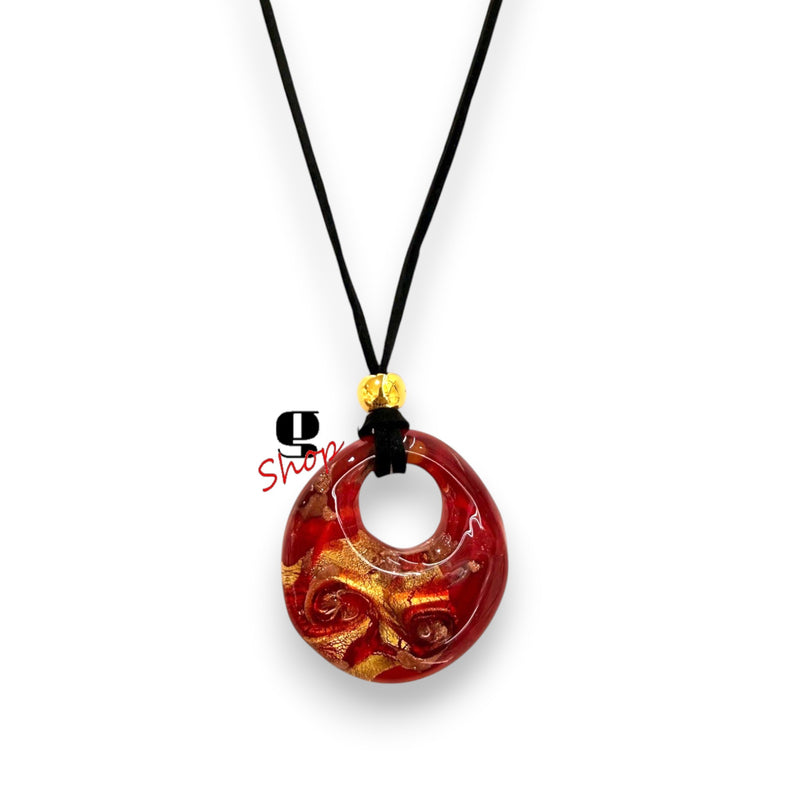 Venezia Halo Necklace – Murano Glass Pendant