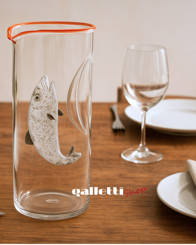 Massimo Lunardon Water Pitcher – Salmon fish