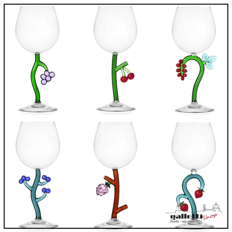Multi fruit wine goblets - Set of 6 - Ichendorf Milano