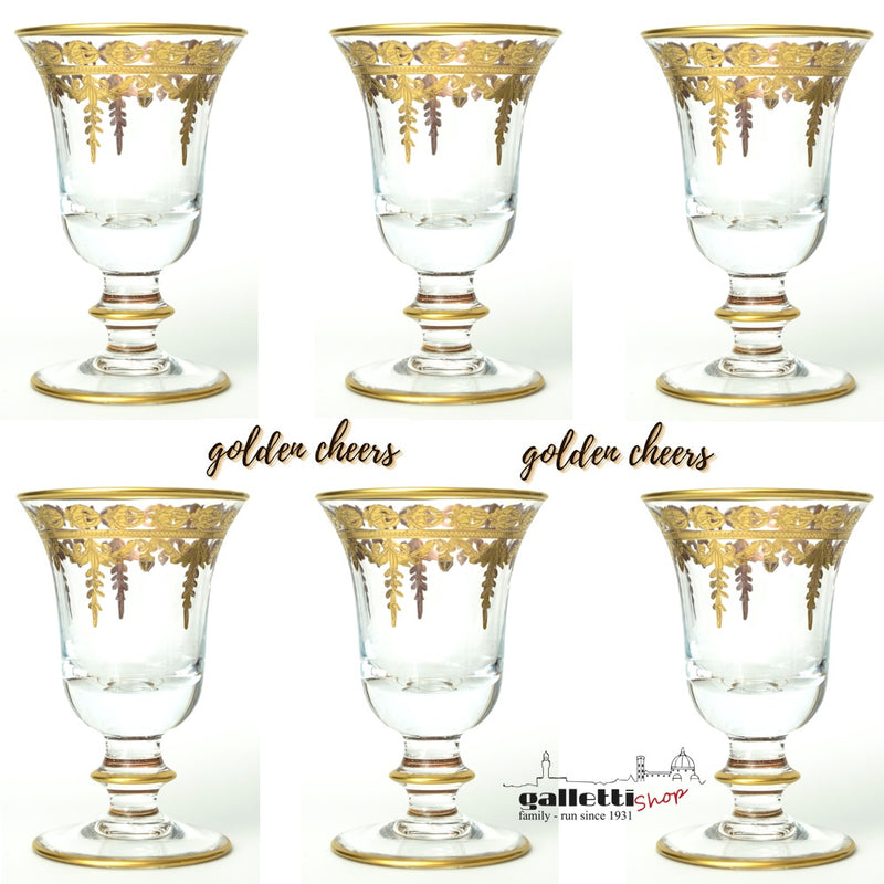 24-Karat Gold Crystal wine goblet Matte