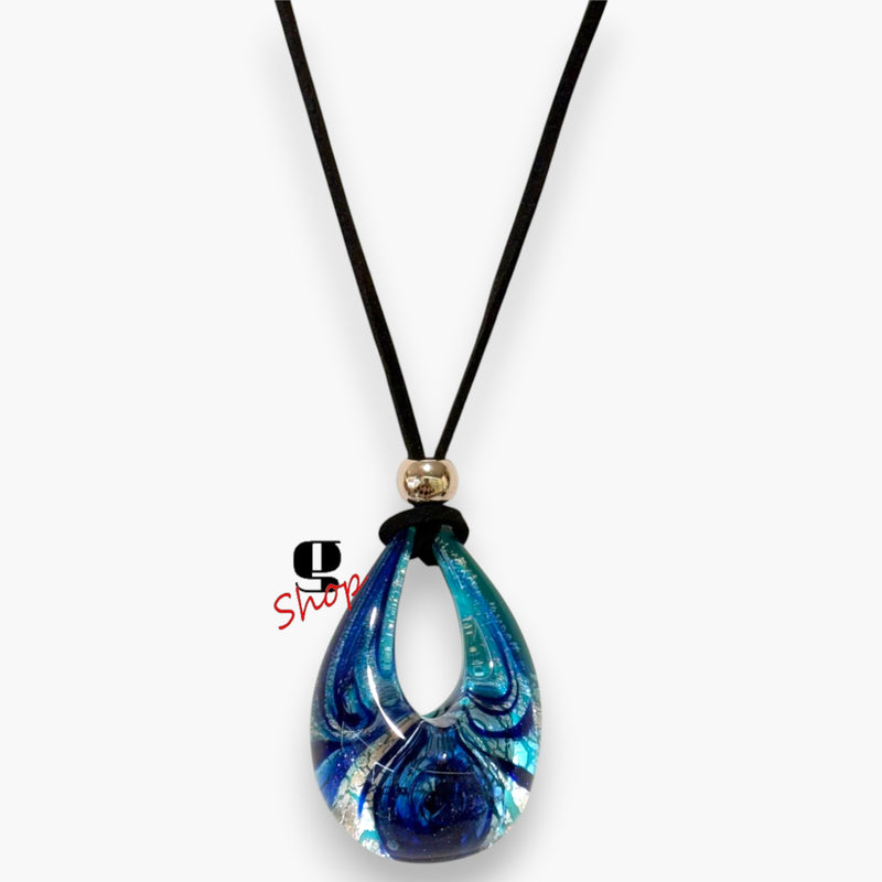 Venezia Drop Necklace – Murano Glass Pendant