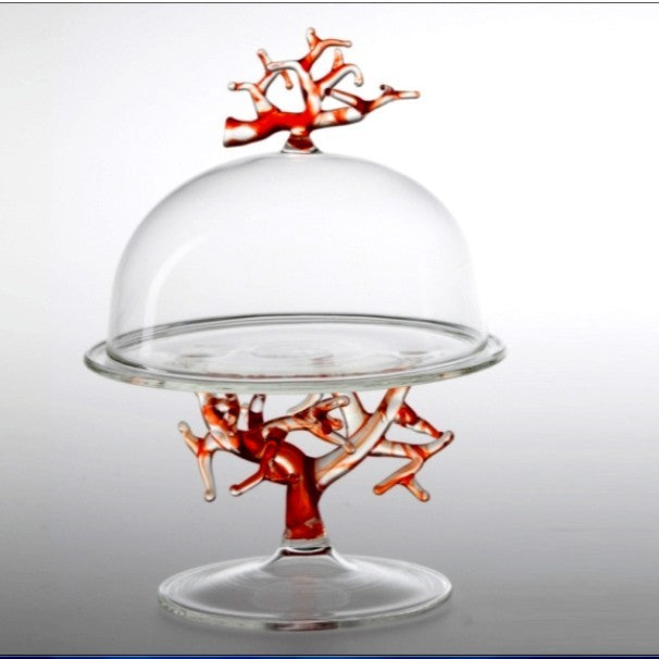 Massimo Lunardon Coral cup-cake stand with lid | Galletti Shop