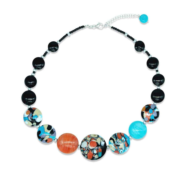 Murano glass D&T Necklace - Pollock Top
