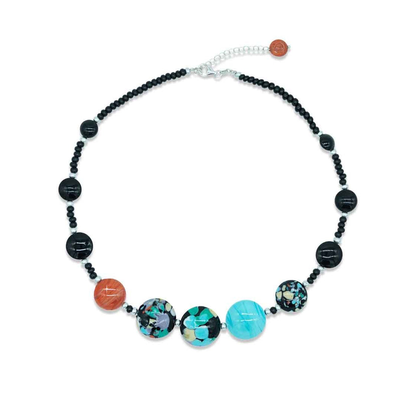 Murano glass D&T Necklace - Pollock Base