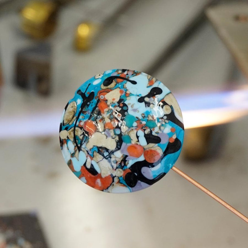 Murano glass D&T Necklace - Pollock Top