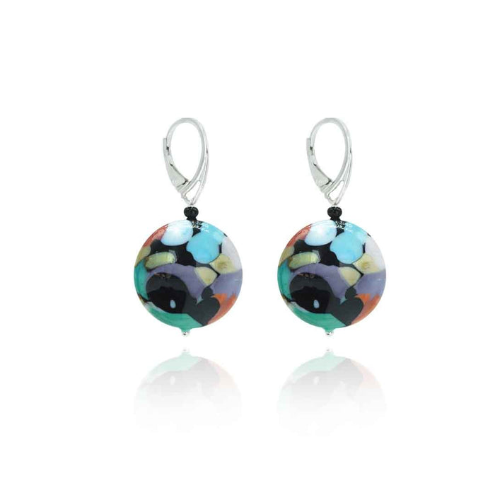 Murano glass D&T earrings - Pollock