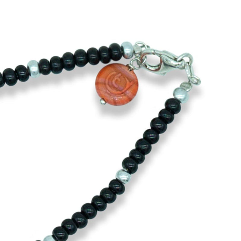 Murano glass D&T Necklace -Pollock long