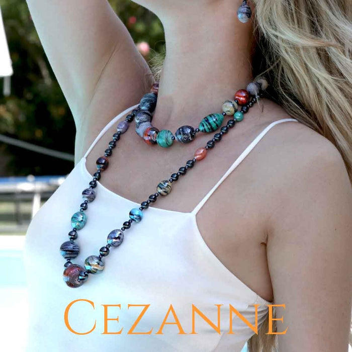Murano glass D&T Necklace - Cezanne Top