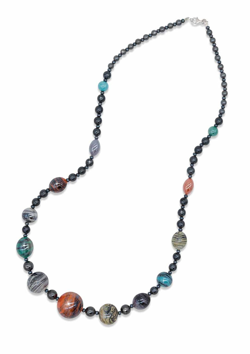 Murano glass D&T Necklace - Cezanne long
