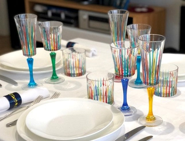 Water/Wisky tumblers - Set of 6/8/10 Rainbow