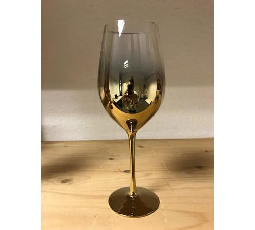 Golden Party - Set of 6 wine goblets