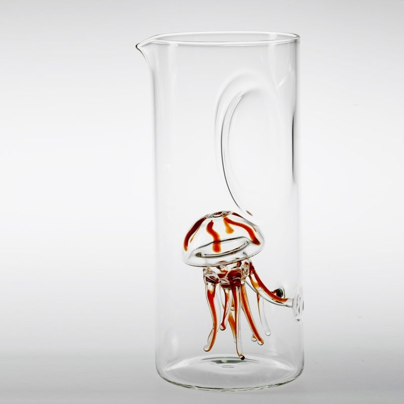 Massimo Lunardon Water Pitcher – Orange Jellyfish