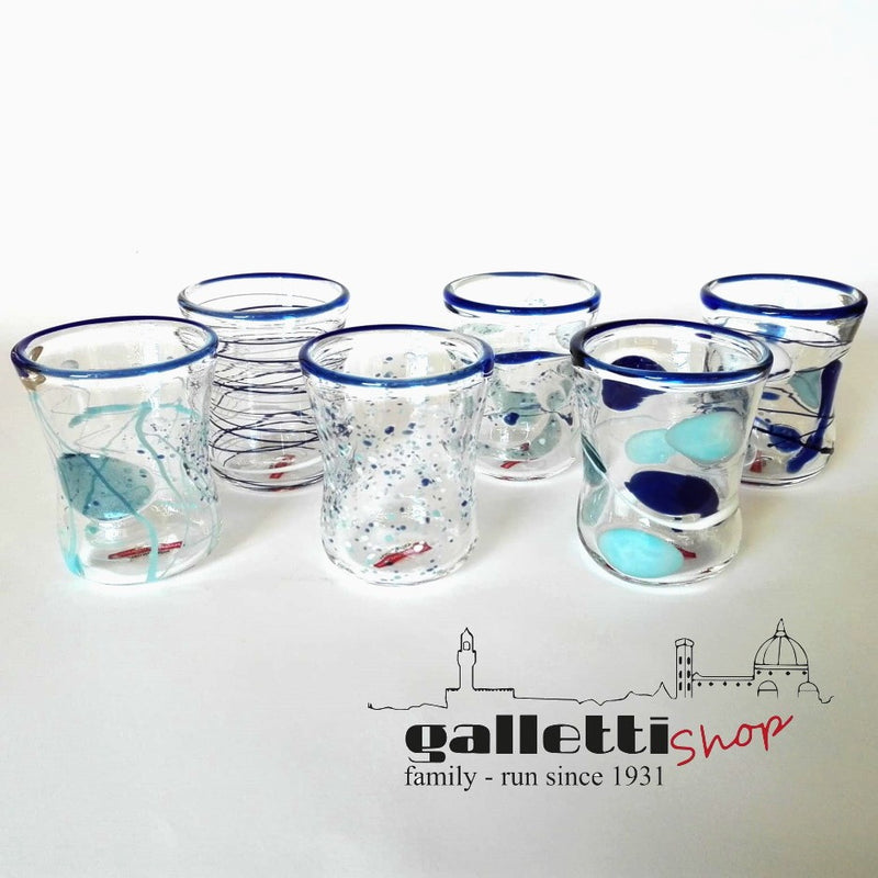 Massimo Lunardon Tumblers – Blue Goto / Gottino set of 6