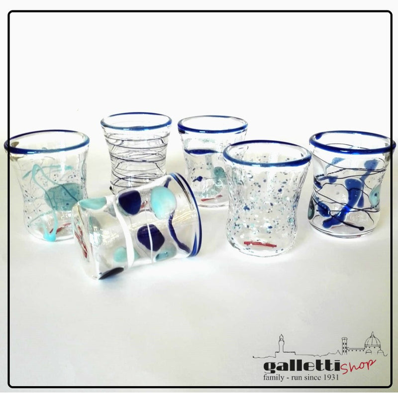 Massimo Lunardon Tumblers – Blue Goto / Gottino set of 6