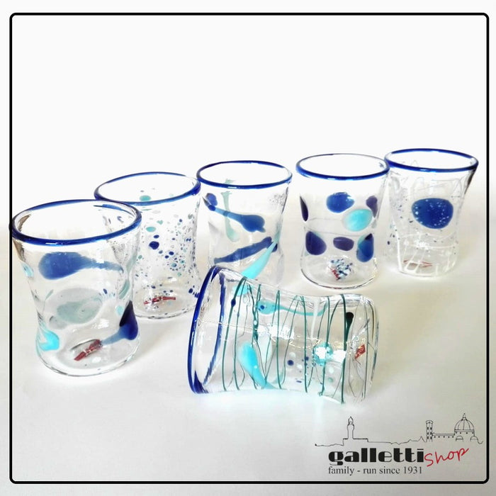 Massimo Lunardon Tumblers – Blue Goto / Gottino set of 6