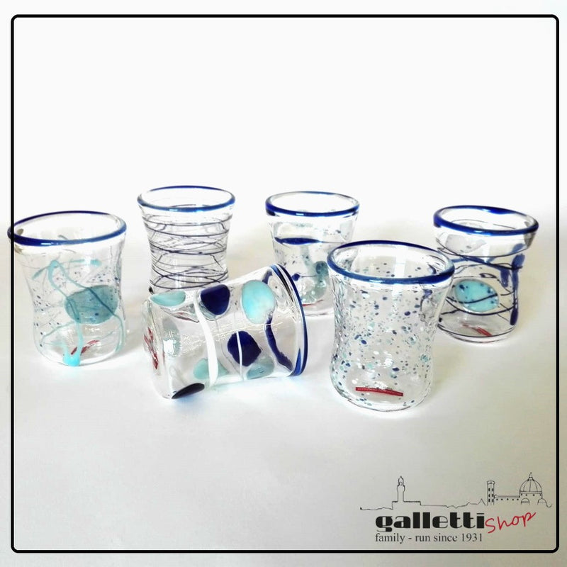 Massimo Lunardon Tumblers – Blue Goto / Gottino set of 6