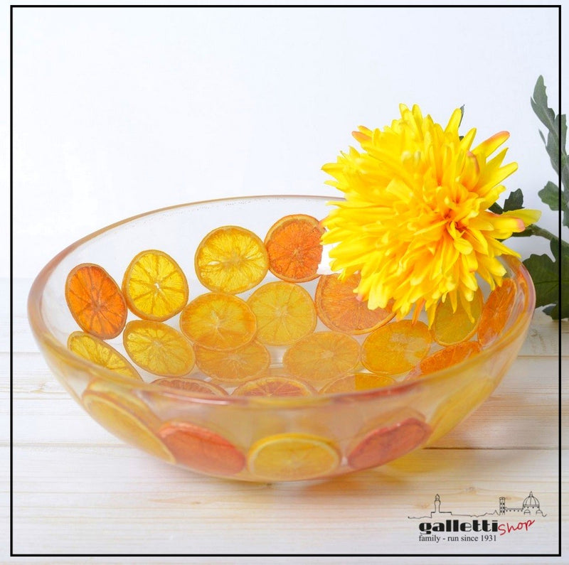 Round Bowl/Centerpiece Zagare (orangese) Collection - Riccardo Marzi