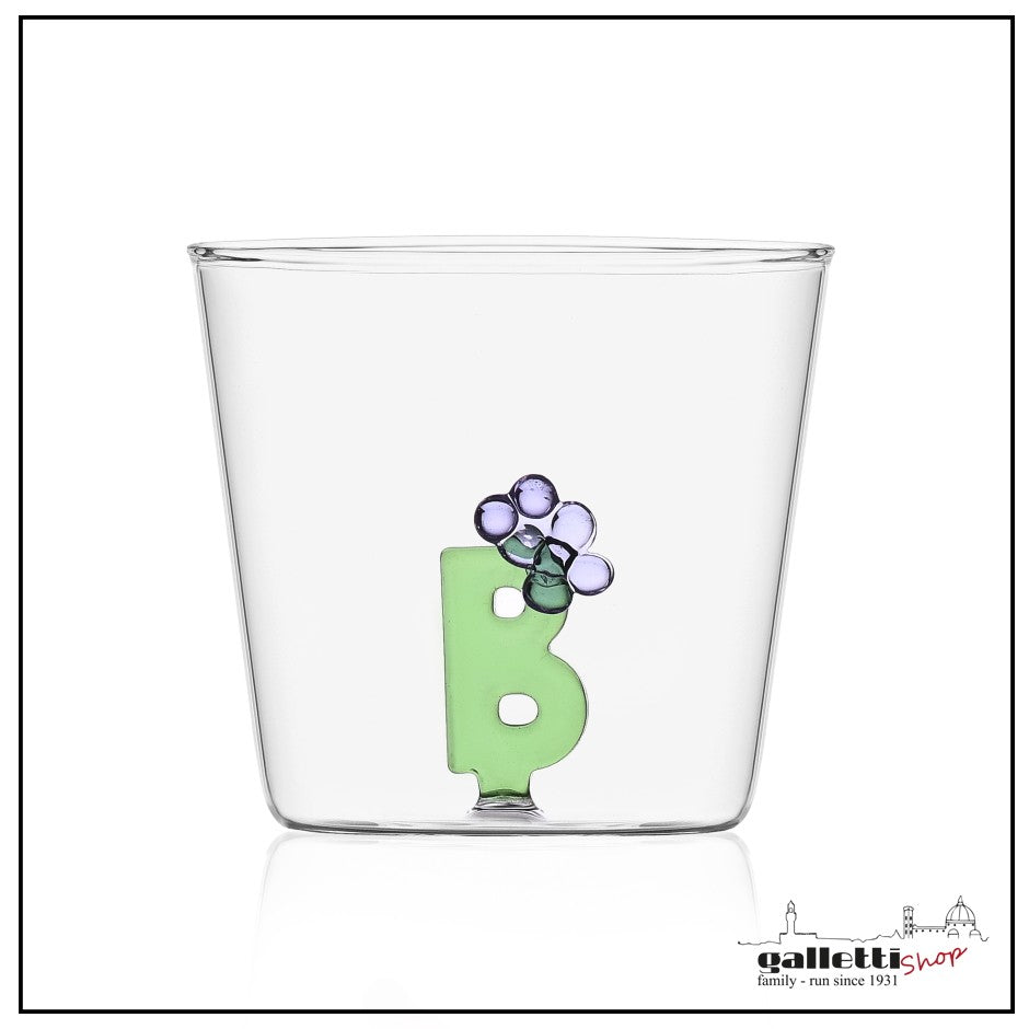Ichendorf Greenwood Trinkglas Mit Buchstabe F – Aus Der Alphabet-Kollektion, Transparent & Stylisch