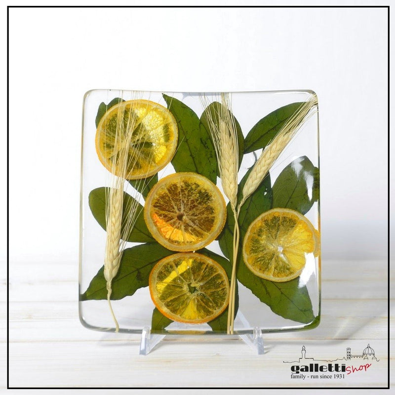 Square Centerpiece Wheat and Orange Collection - Riccardo Marzi