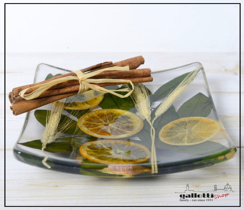 Square Centerpiece Wheat and Orange Collection - Riccardo Marzi