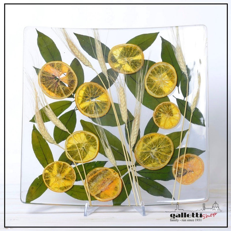 Square Centerpiece Wheat and Orange Collection - Riccardo Marzi